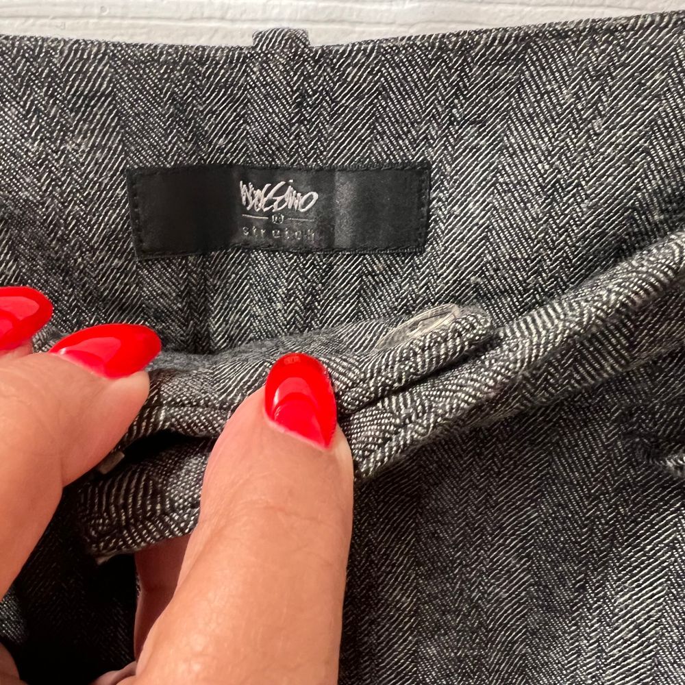 Mossimo Women's Gray Herringbone Dress Pants Professional Trousers Size 4 - Picture 3 of 5